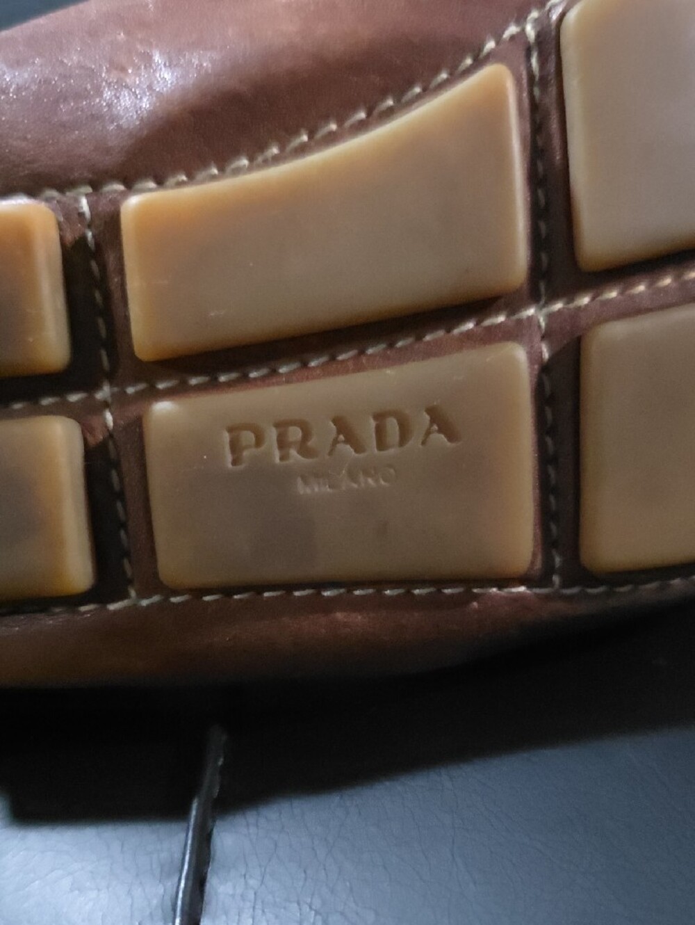 Prada Leather Loafers Women's Size 7 - Picture 3 of 9